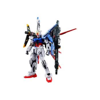 BANDAI RG 1/144 Mobile Suit Gundam SEED E YM1 Perfect Strike Gundam With Base Model Kits 13cm