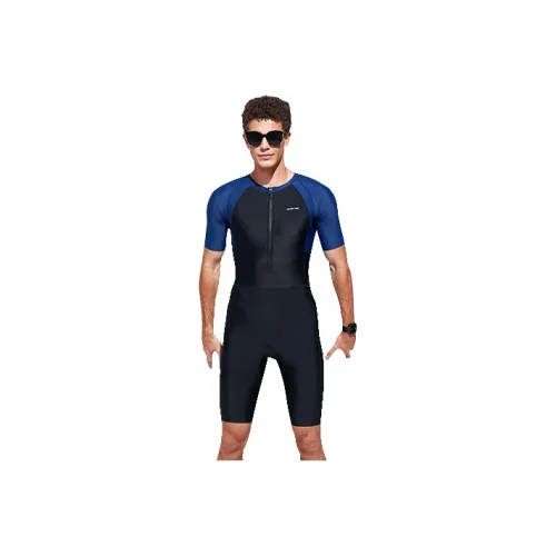 Watertime Diving Wetsuits Men Black/Blue