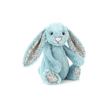 JELLYCAT Blossom Aqua Bunny Stuffed Animal