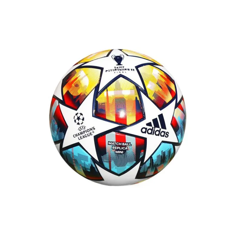 Adidas Size 1 Soccer PU Seamless Thermal bonding Unisex White/Yellow/Blue/Red-2