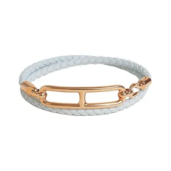 HERMES Roulis Bracelets Unisex Blue