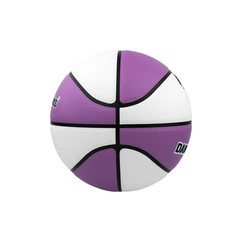 DANGEROUSPEOPLE Cartoon Series PU Basketball Purple White Size 7 Ball Training Unisex-2