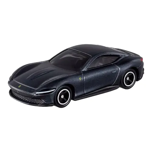 TAKARA TOMY Ferrari Alloy Small Car Hobby Model Toy, Hong Kong Version Size 17, Ferrari Roma Assembled Models Blue