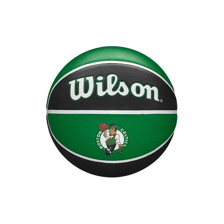 Wilson NBA Series Rubber Basketball Black Green Size 7 Ball Training Unisex-0