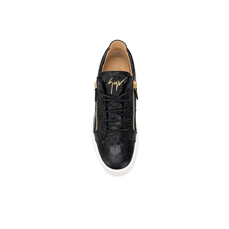 Giuseppe Zanotti Frankie Crocodile Effect Low-Top Sneakers-4