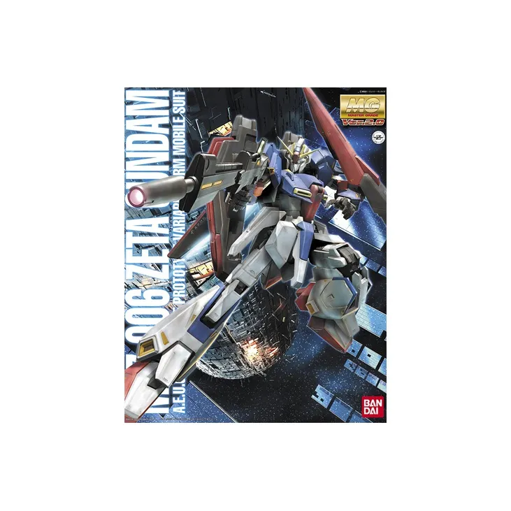 BANDAI MG 1 100 Mobile Suit Zeta Gundam MSZ 006 Z Gundam Model Kits 18cm-3