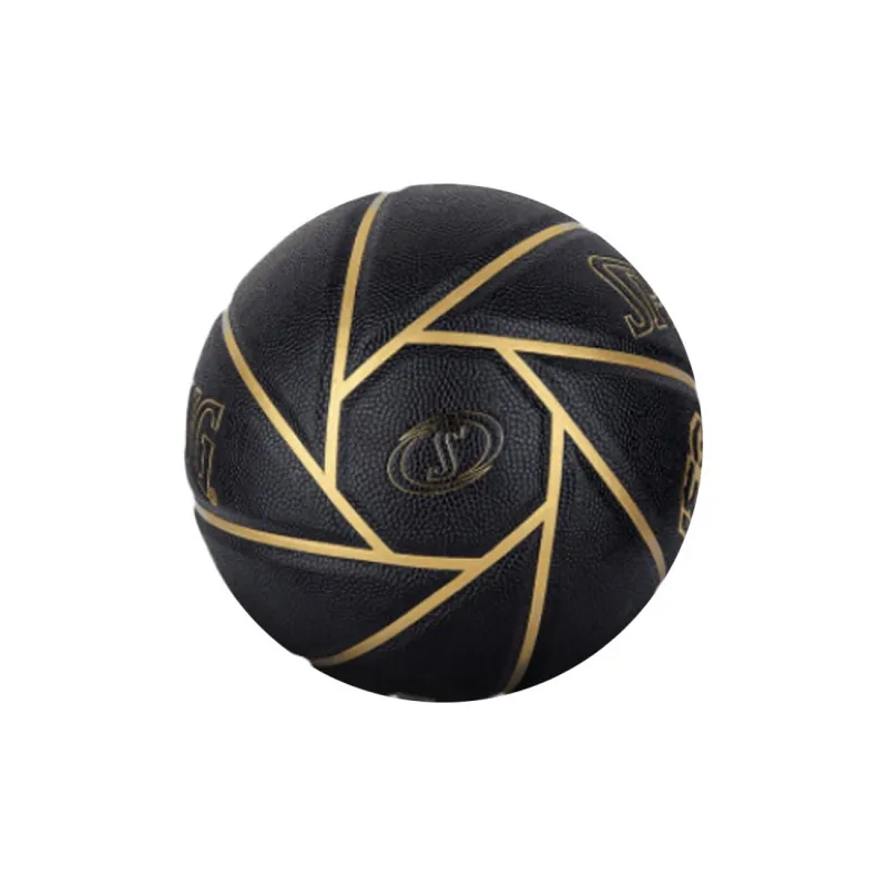 SPALDING Cyclone Series PU Basketball Black Gold Size 7 Ball Training Unisex-2