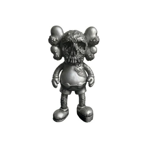 KAWS Pushead Companion Vinyl Figure Silver