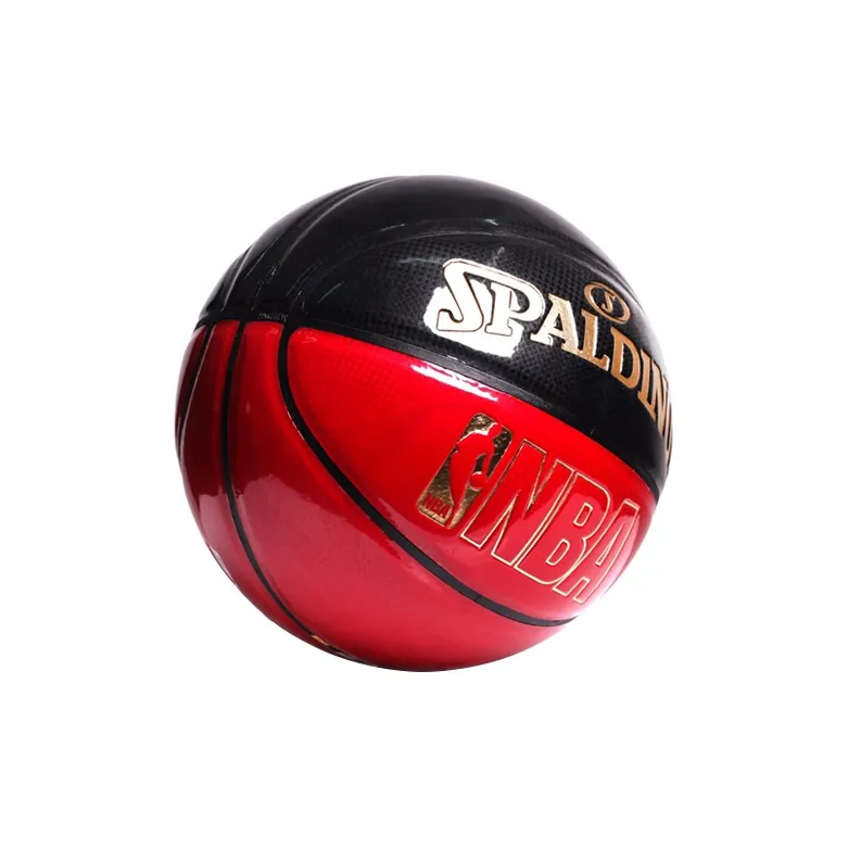 SPALDING PU Basketball Red Black Size 7 Ball Training Unisex-1