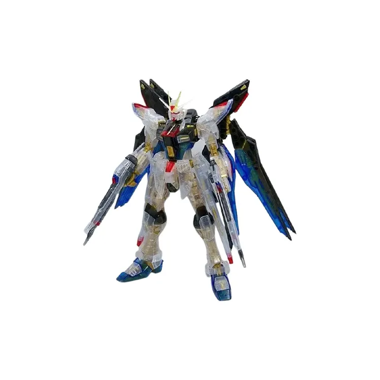 BANDAI MG 1 100 EXPO Limited Mobile Suit Gundam SEED Destiny Strike Freedom Gundam Transparent Model Kits 18cm-0