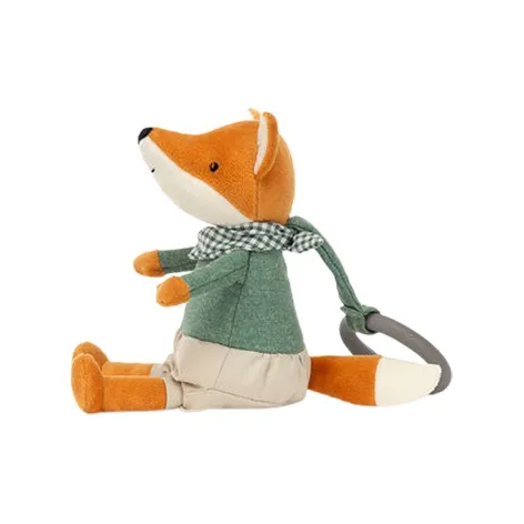 JELLYCAT Little Rambler Fox Rattle Stuffed Animal-3