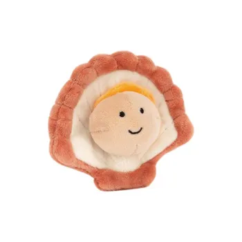 JELLYCAT Gourmet Collection Animal Delicious Seafood Scallop Dolls Plush Doll 8cm High
