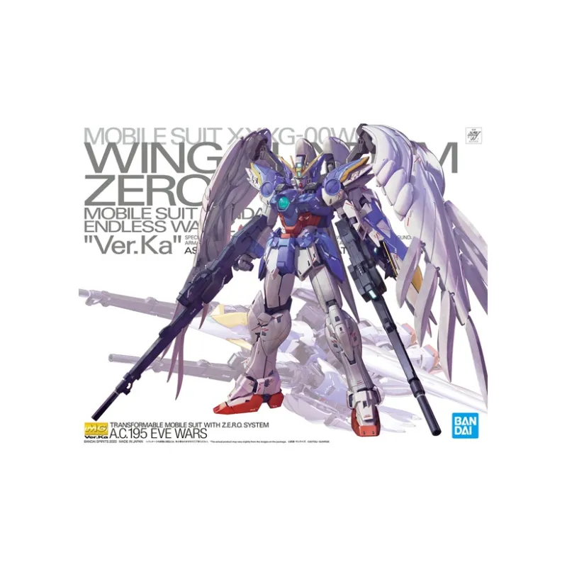 BANDAI Wing Gundam Zero EW Ver.Ka Endless Waltz Mg 1/100 Model Kit Action Figure-3