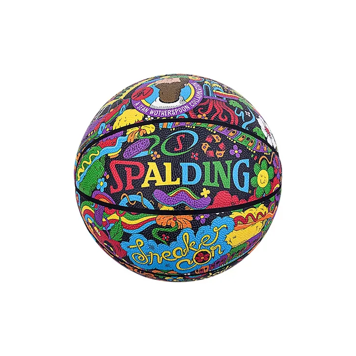 SPALDING x SneakerCon Co branded Collection PU Basketball Multicolor Size 7 Training Unisex-0
