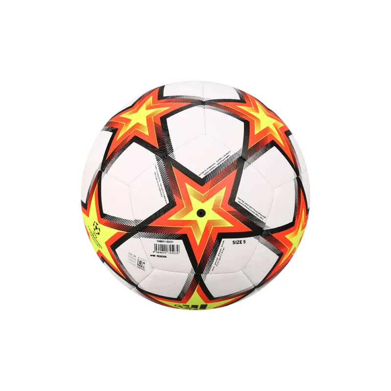 Adidas Size 5 Soccer Machine Stitched Soccer Ball Men's White Red Yellow-1