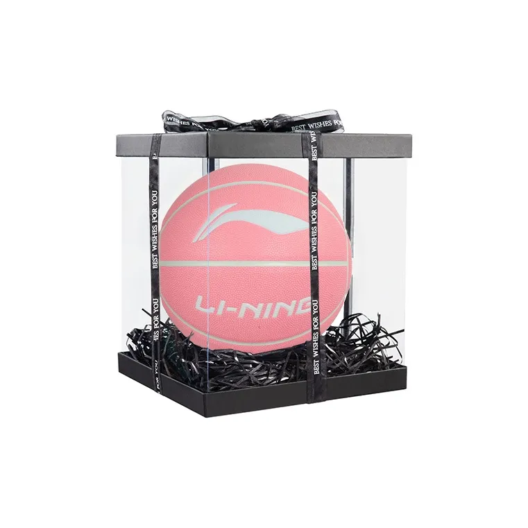LiNing Badfive PU Basketball Pink Size 7 Training Unisex-5