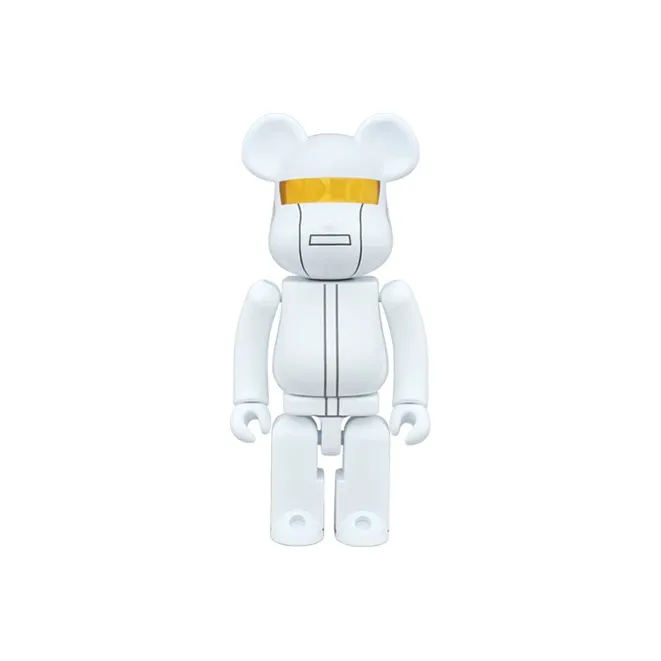 BE@RBRICK Super Alloy Daft Punk Idiot Punk Band Trendy Figures White 200%-2