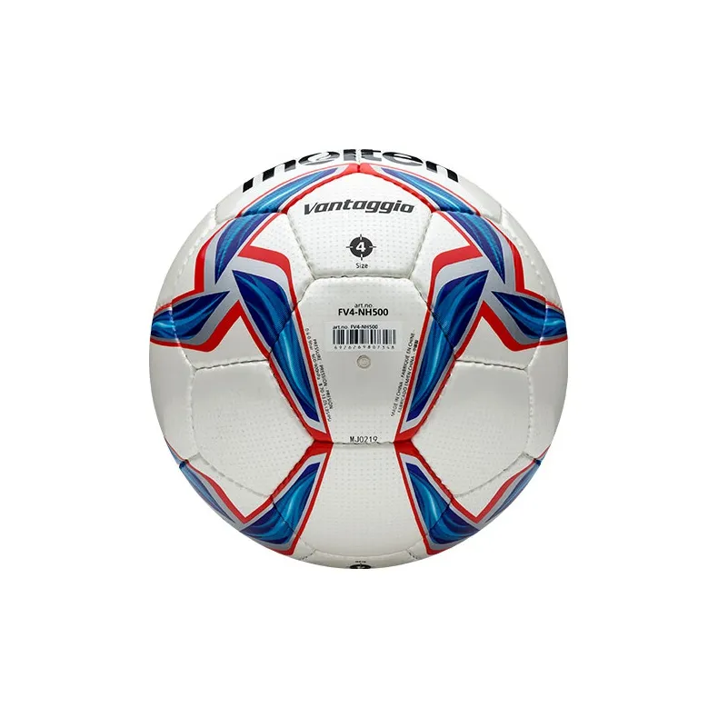 Molten Size 4 Ball Soccer PU Hand Stitched Soccer Ball Unisex White-2