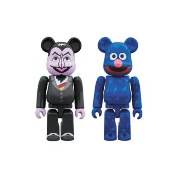 BE@RBRICK Count Von Count & Grover 2 Pack Multi