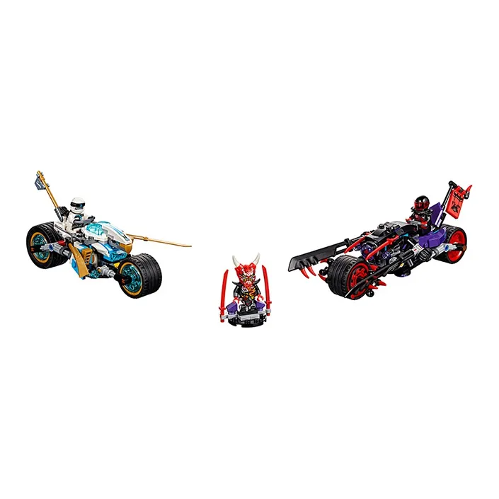 LEGO Phantom Ninja Collection Giant Wheel Motorcycle Pursuit Battle Building Blocks 70639-3