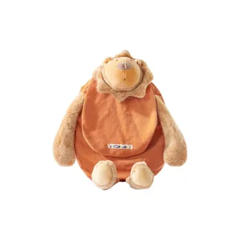 MOULIN ROTY Magnolia Raffia French Brand Small Backpack Dolls Plush Doll 38cm High