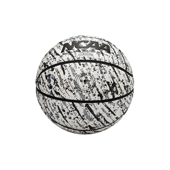 Wilson NCAA Collection WTB8070IB07CN PU Basketball Black And White Ink Splatter Print Size 7 Training Match Unisex-4