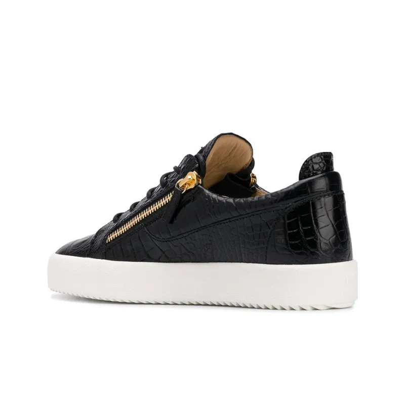 Giuseppe Zanotti Frankie Crocodile Effect Low-Top Sneakers-3