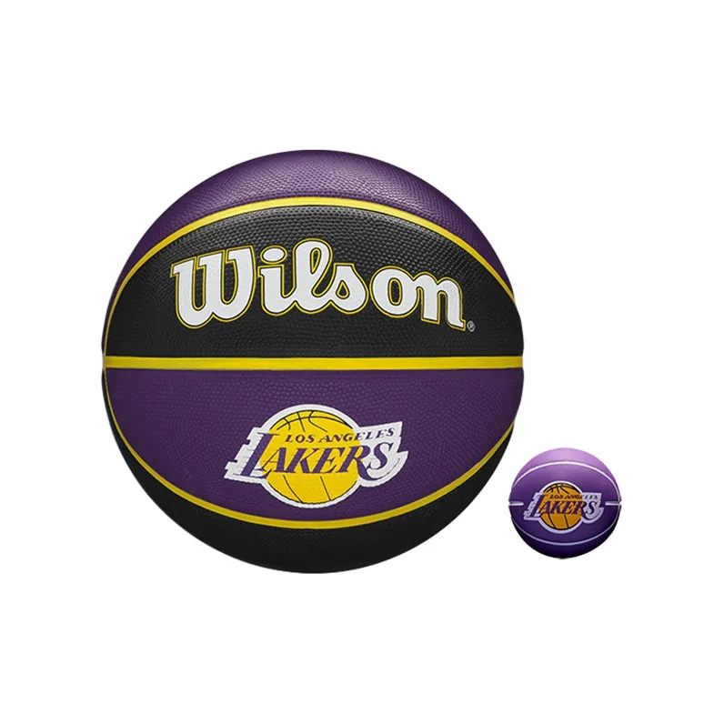 Wilson NBA Series Rubber Basketball Black Purple Size 7 Ball Training-5