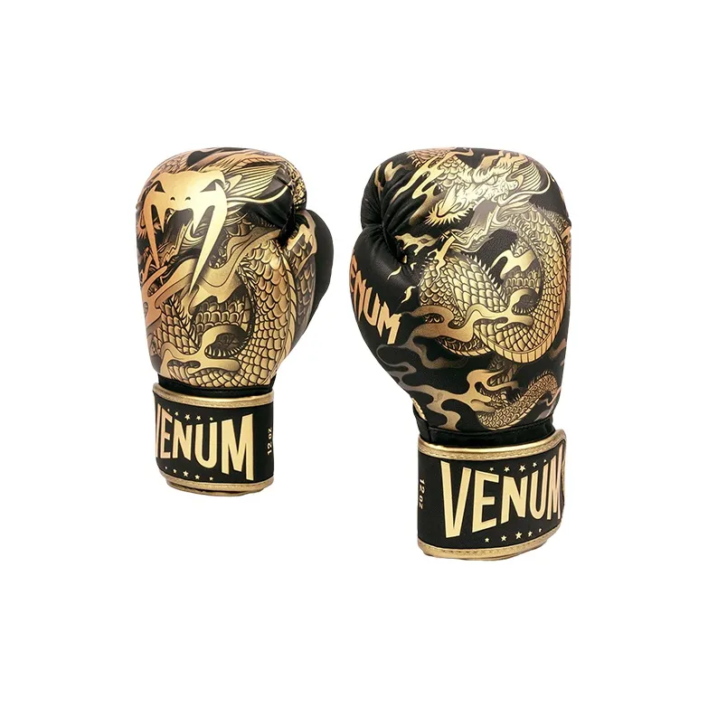 VENUM Boxing Gloves PU Combat, Boxing Competition, Training Unisex Black/Copper-0