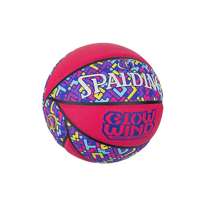 SPALDING Cyclone Series PU Basketball Pink Purple Size 7 Training Match Unisex-3