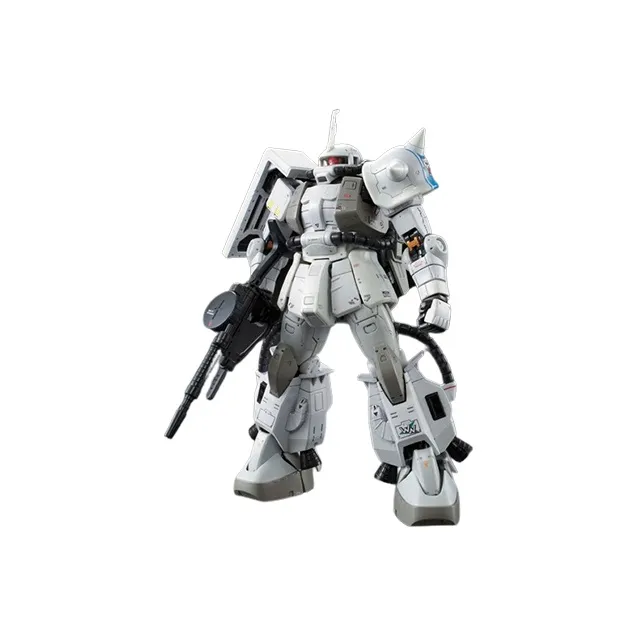 BANDAI RG Mobile Suit Gundam MSV White Wolf Custom Zaku II For Shinsuke Matsubayashi Model Kits 13cm-0