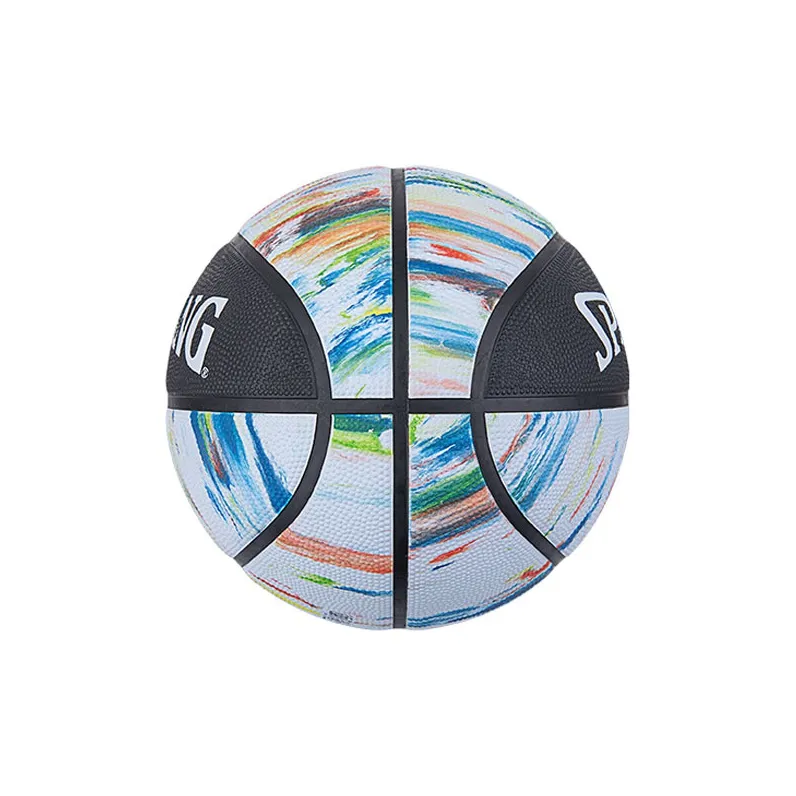 SPALDING Marble print Collection Rubber Basketball Black White Size 7 Training Unisex-3