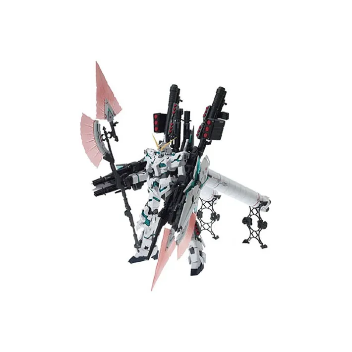 BANDAI MG 1 100 Unicorn Gundam Unit 1 Mobile Suit Gundam Unicorn Full Equipment Card Version 18cm Hobby Model-1