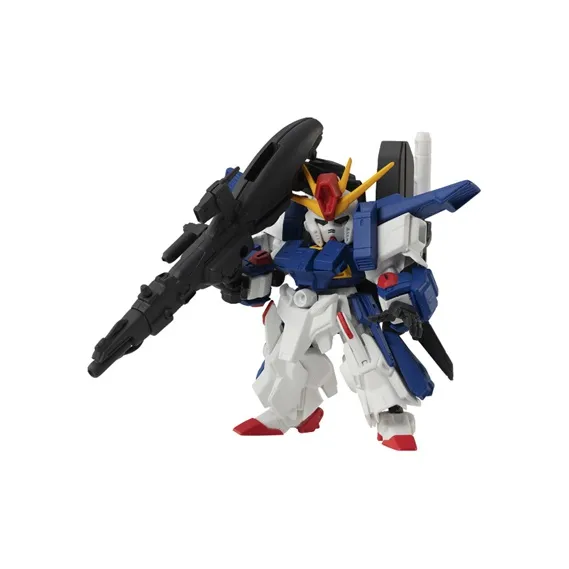 BANDAI MSE EX Edition Mobile Suit Gundam Full Armor Type ZZ Gundam Model Kits 6.5cm-2