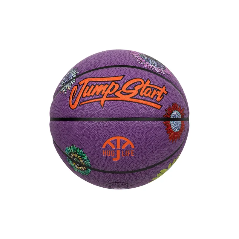 JRs x CAIHONGBI PU Basketball Purple Size 7 Training Unisex-4