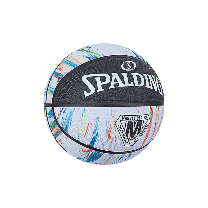 SPALDING Marble print Collection Rubber Basketball Black White Size 7 Training Unisex-2