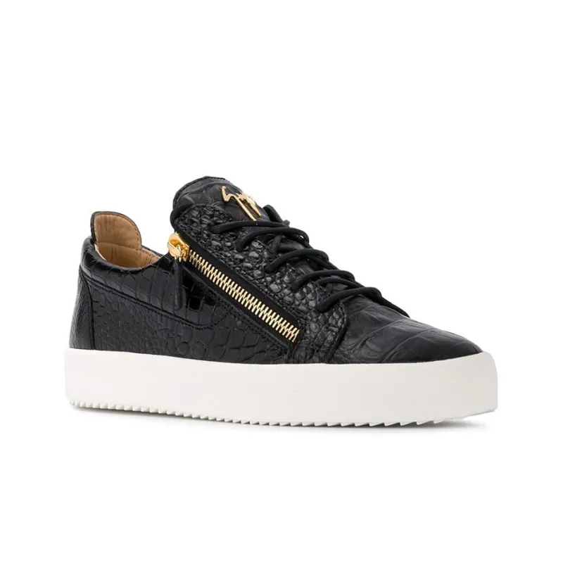 Giuseppe Zanotti Frankie Crocodile Effect Low-Top Sneakers-2