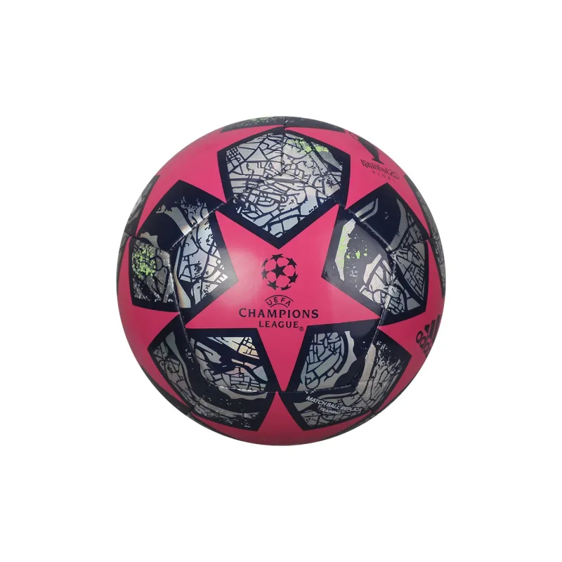 Adidas Size 5 Soccer TPU Machine Stitched Soccer Ball Unisex Rose Black Red-2