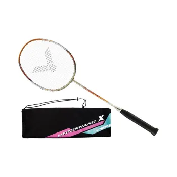 VICTOR HYPERNANO X Collection HX 7SP Badminton Rackets Offensive Hard Head High grade Unisex Single Strung Gold