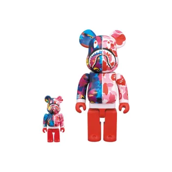 BE@RBRICK X Bape X Mika Ninagawa Shark Pink