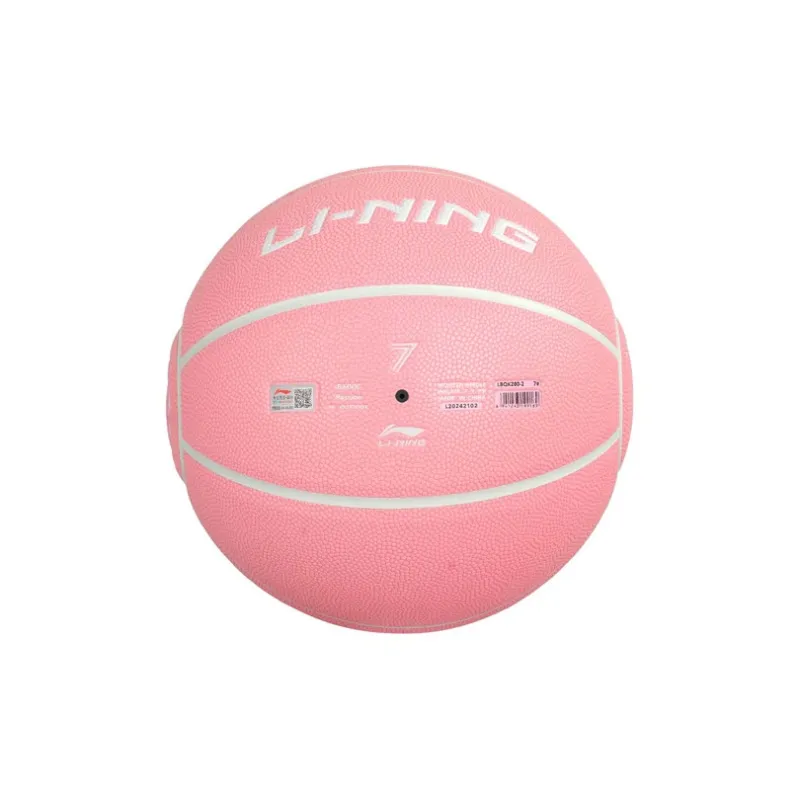 LiNing Badfive PU Basketball Pink Size 7 Training Unisex-2