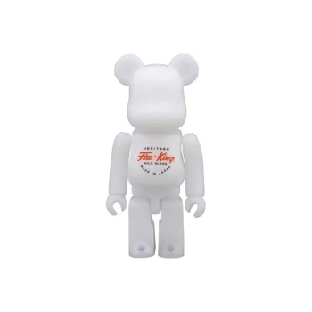 BE@RBRICK Fire King White Hang Tag Box 100%