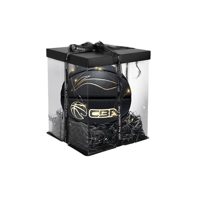LiNing CBA Collection PU Basketball Black Gold Size 7 Training-3