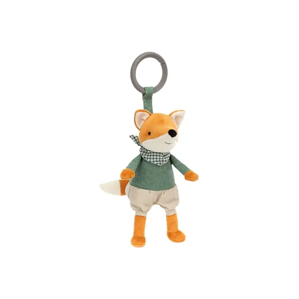 JELLYCAT Little Rambler Fox Rattle Stuffed Animal-1