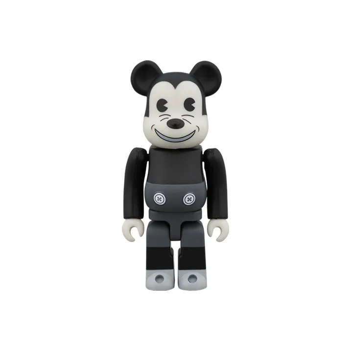 BE@RBRICK Mickey Mouse Mickey Mouse The Iconic Gray Retro Edition. Gray Trendy Figures 7cm/28cm/70cm-1