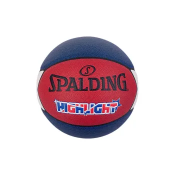 SPALDING HIGHLIGHT Series PU Basketball Red Blue White Size 7 Training Unisex