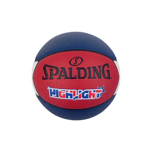 SPALDING HIGHLIGHT Series PU Basketball Red Blue White Size 7 Training Unisex