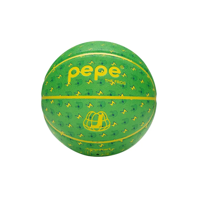 JRs x Pepe The Frog Sad Frog Collection PU Basketball Green Size 7 Training Unisex-3