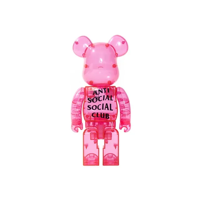 Bearbrick X Antisocial Social Club Pink-2