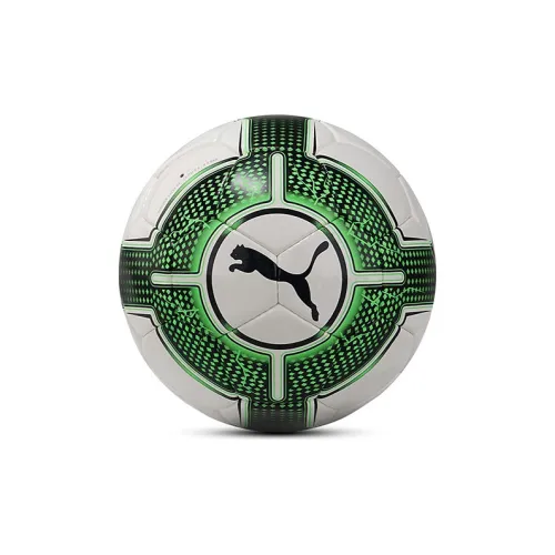 PUMA Size 5 Soccer PU Hand-Stitched Soccer Ball Unisex White Green Black